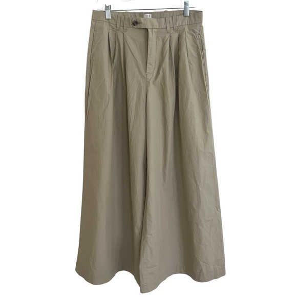 Gap × Doen DÔEN High Rise Khaki Trousers NWT Size 6 - Picture 2 of 10